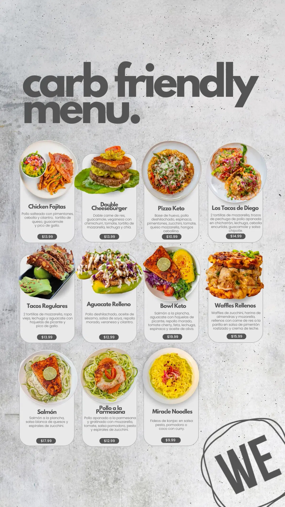 Menú Keto - Carb Friendly